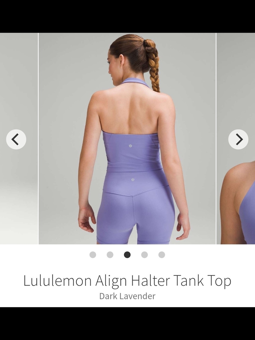 lululemon athletica Lavender Halter Tank Top - Picture 2 of 4